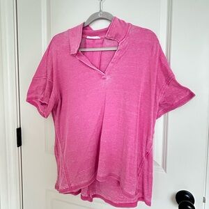 Textured pink top